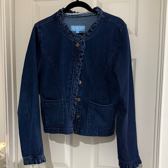 Draper James Classic Blue Denim Jacket - Picture 1 of 10